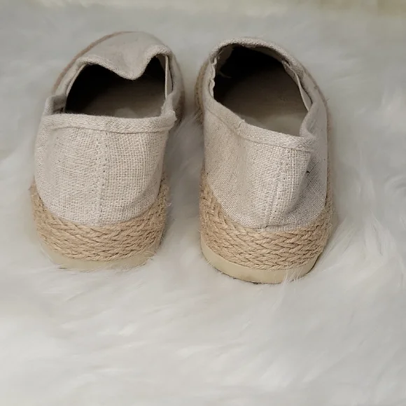 Esprit Cream Linen Espadrille Slip-Ons - Picture 5 of 9